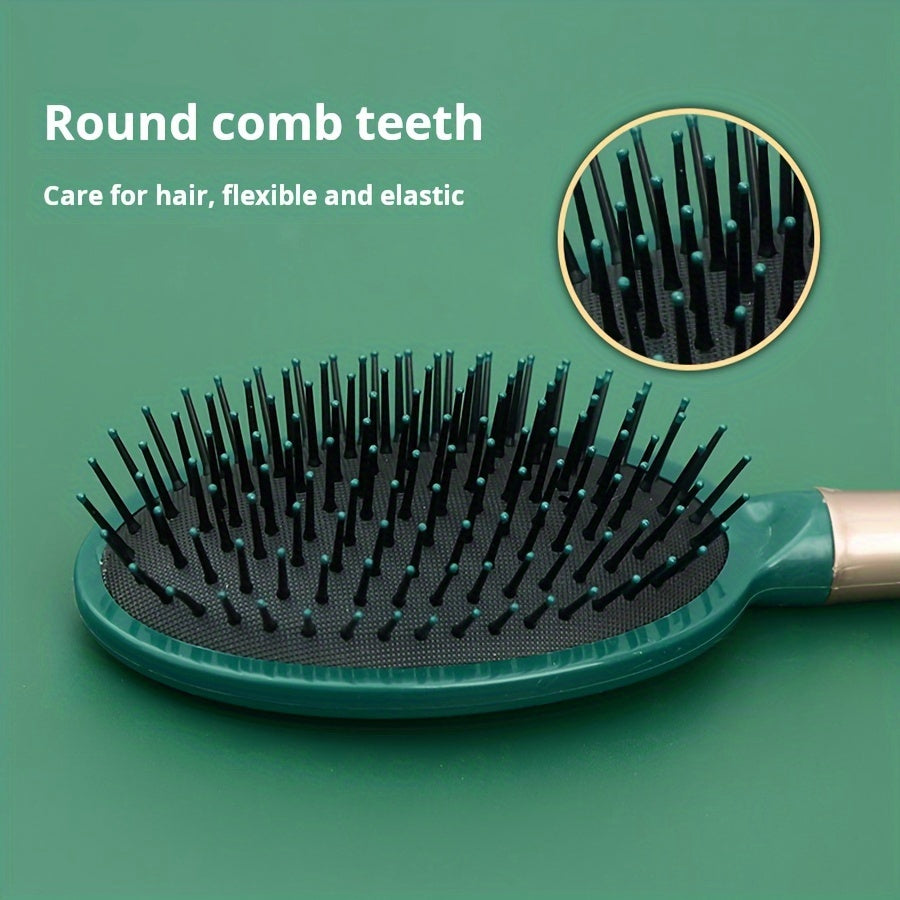 Hair Brush Set with Air Cushion Comb Round Curling Detangling Brushes for Straight Hair