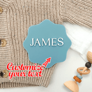 Shaxsiylashtirilgan Akril Sovg'a Savatchasi Tegi Ism, Baxtli Xabar va Sovg'a Qadoqlash Marker bilan - 1 Dona