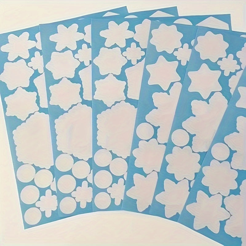 Double-Sided Christmas Decals for Windows Winter Holiday Decor Snowflake Clings