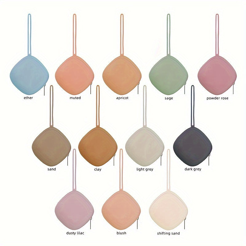 Silicone Pacifier Storage Case with Holder and Pouch for Travel and Gifts