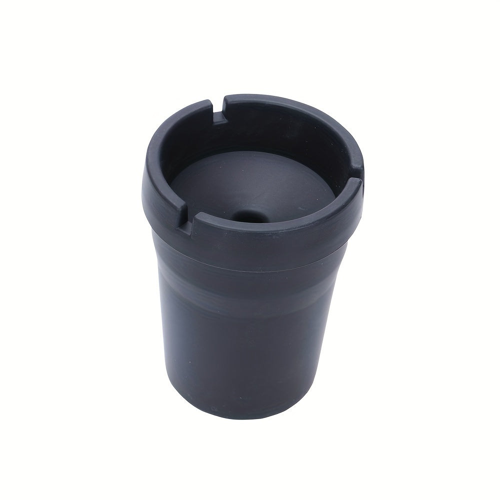 Portable Black Car Ashtray Smokeless Durable Indoor Outdoor Use