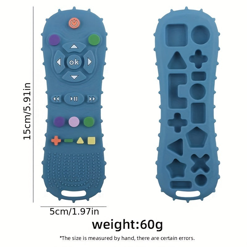 Baby Silicone Teething Toy for Gums BPA-Free Non-Toxic Durable for Infants 0-24 Months Black Blue Green