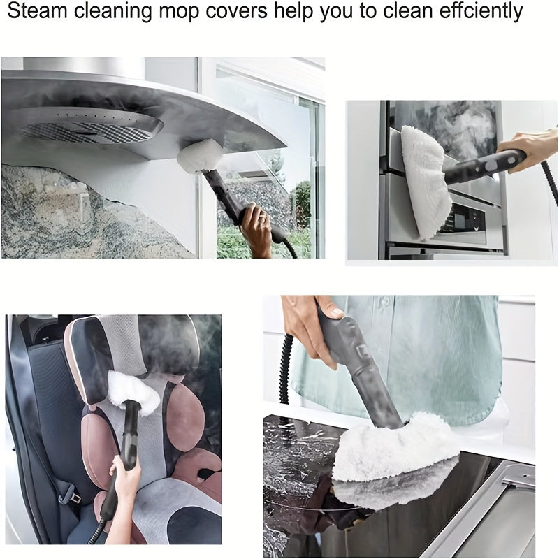 Karcher EasyFix bug'lanish tozalagichlari uchun mo'ljallangan 8 ta mikro tolali mopa padlar to'plami - SC2, SC3, SC4, SC5 modellari uchun mos keladi - Chang to'plashi va pol parvarishi uchun aksessuarlar