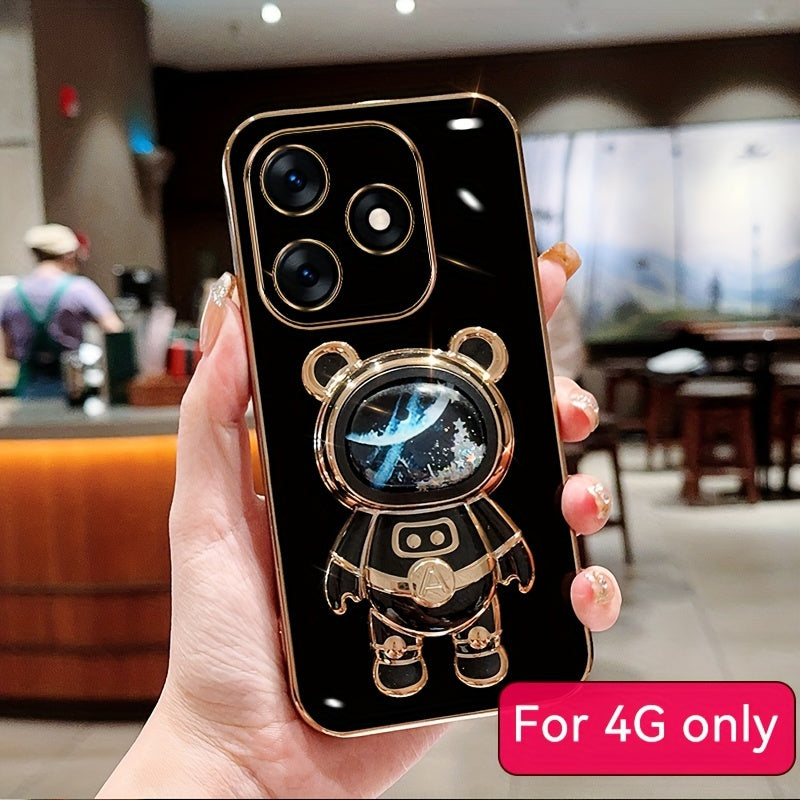 Shockproof TPU Phone Case with Anti-Drop Protection and Built-in Holder for Spark Series Models