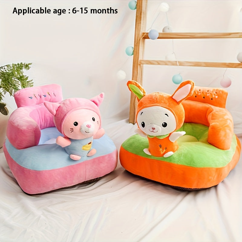 Bolalar va kichkina bolalar uchun moslashuvchan yostiq va orqa qo‘llab-quvvatlash bilan multfilm mo‘rt bolalar uchun booster o‘rindiq