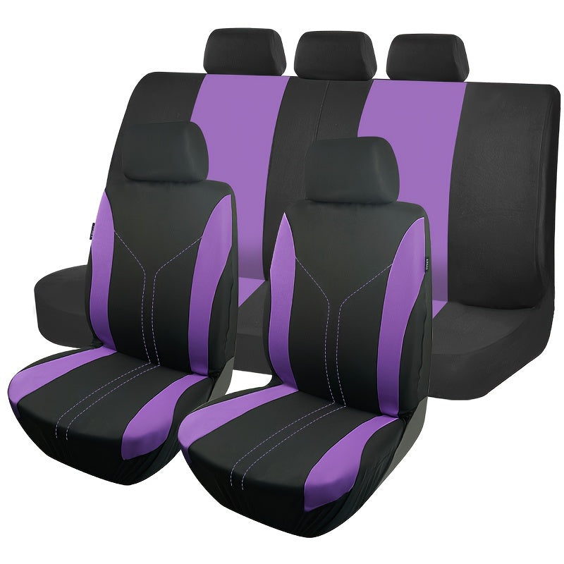 Women Universal Car Seat Covers Set, 9-Piece Auto Cushion Protectors