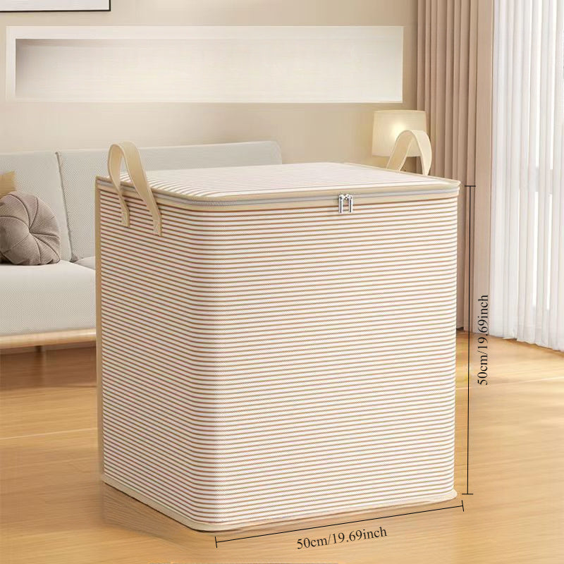 Большая складная сумка для хранения одежды, одеял, пуховых одеял с ручками и крючками