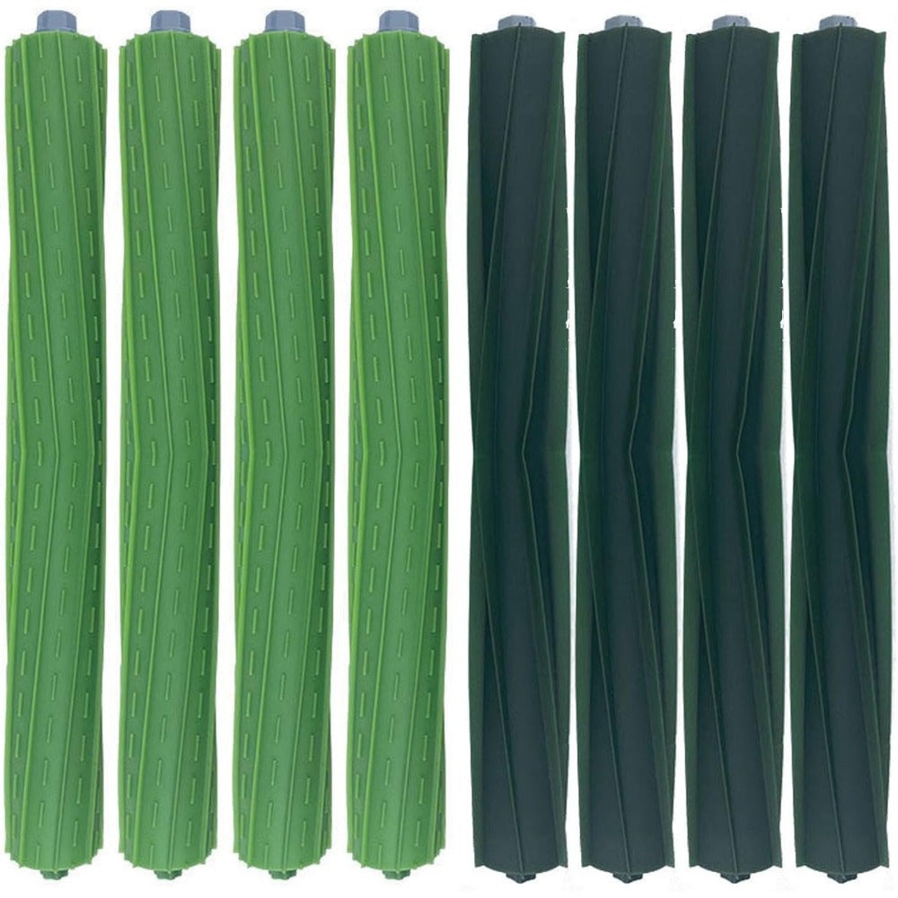 8pcs Robot Vacuum Brush Set for S9 Series Compatible with S9 S9+ Models Green Black Textured Surface