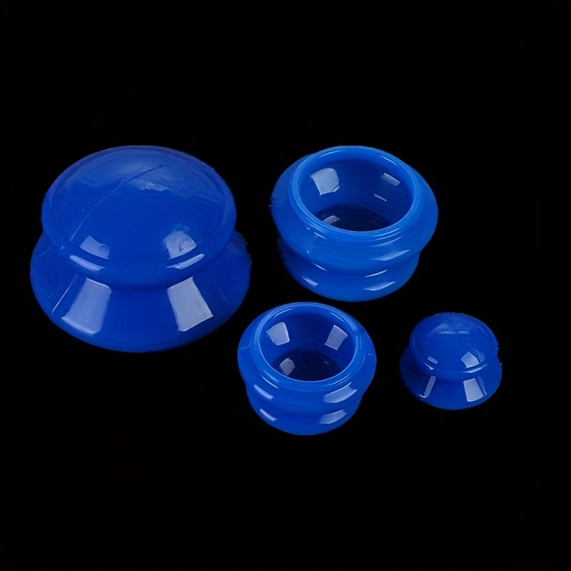 4 dona Silikon Massaj Kupa to'plami Yuz va Tanani mushaklari uchun