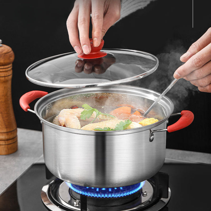 Shisha qopqoqli va asbob-uskunalar bilan 10 ta zanglamaydigan po'latdan tayyorlangan idishlar to'plami