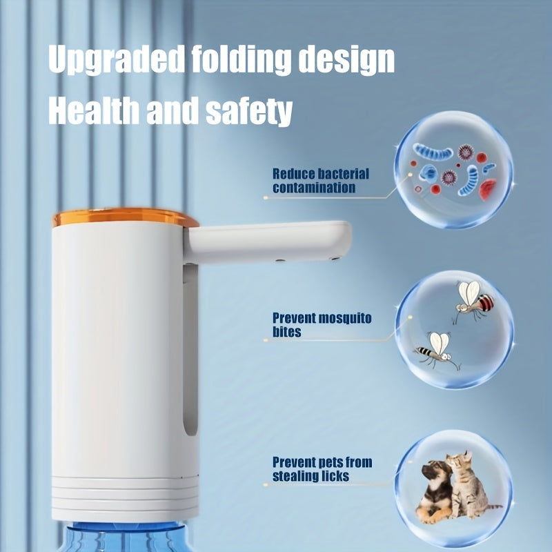 Portable USB Rechargeable Electric Water Dispenser for Home Kitchen Office Dual Power Battery USB