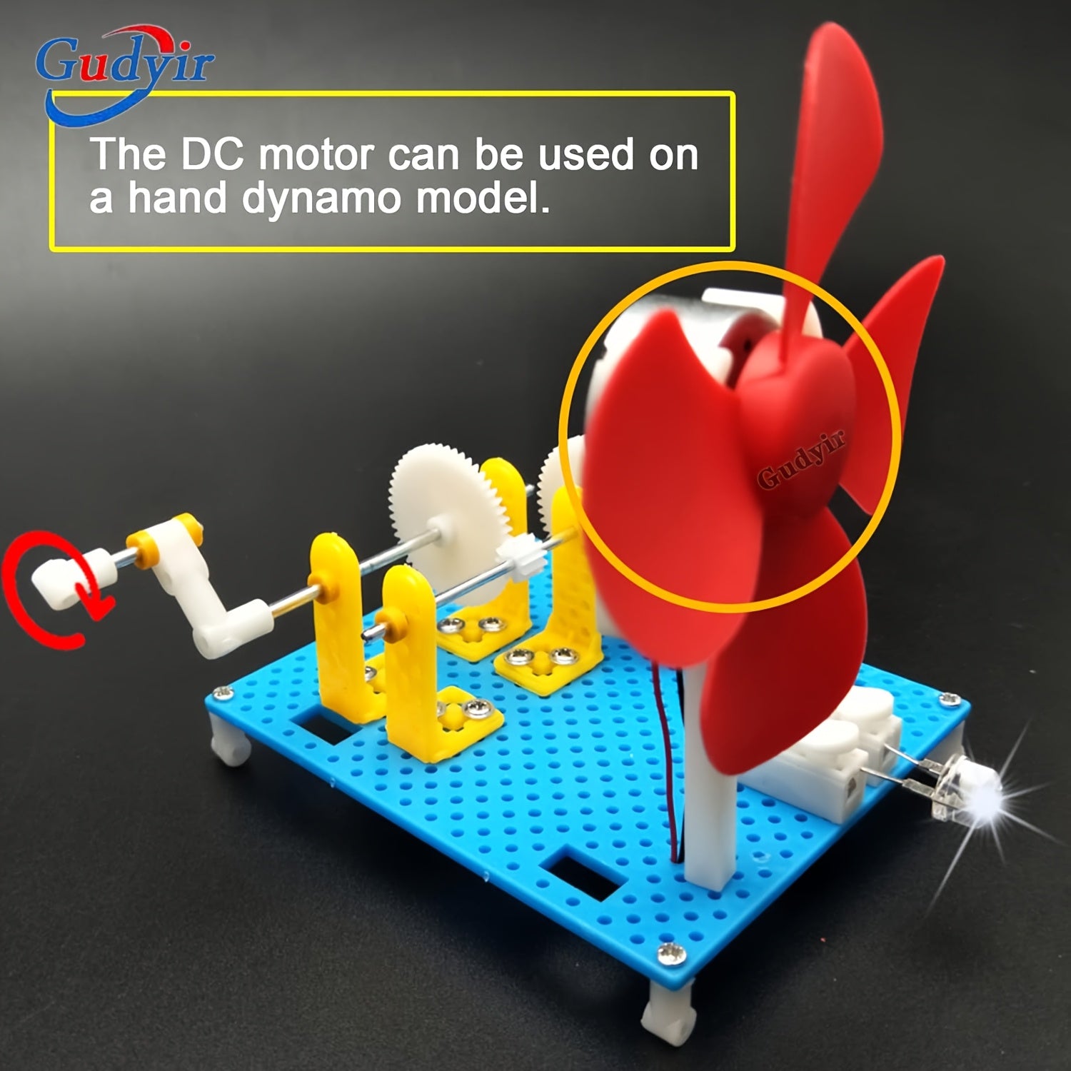 Мини-DC моторы 3В-6В, упаковка из 15 штук, для самодельных игрушек, ветряных турбин, ручных генераторов