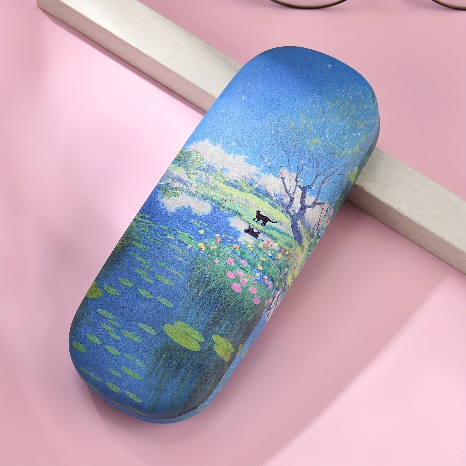 Creative Six Cats Glasses Case for Men Women Stylish Protective Storage