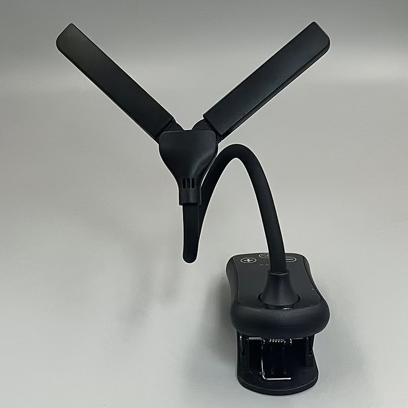 Rechargeable LED Reading Light with Clip-On Adjustable Desk Light for Nighttime Reading