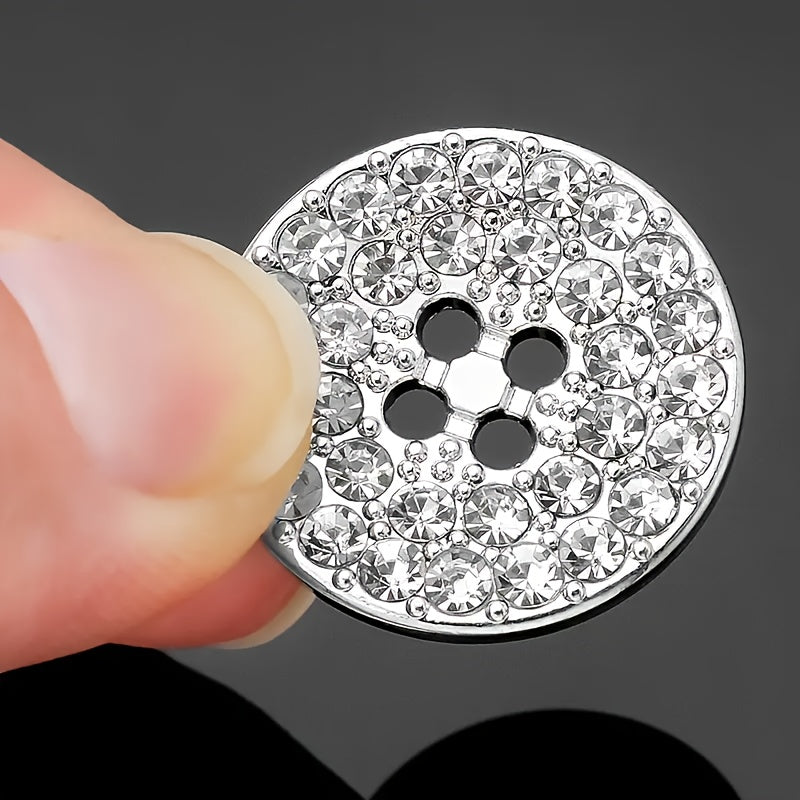 Set of 5 Gold Water Drill Design Buttons for Shirts Jackets and Hats