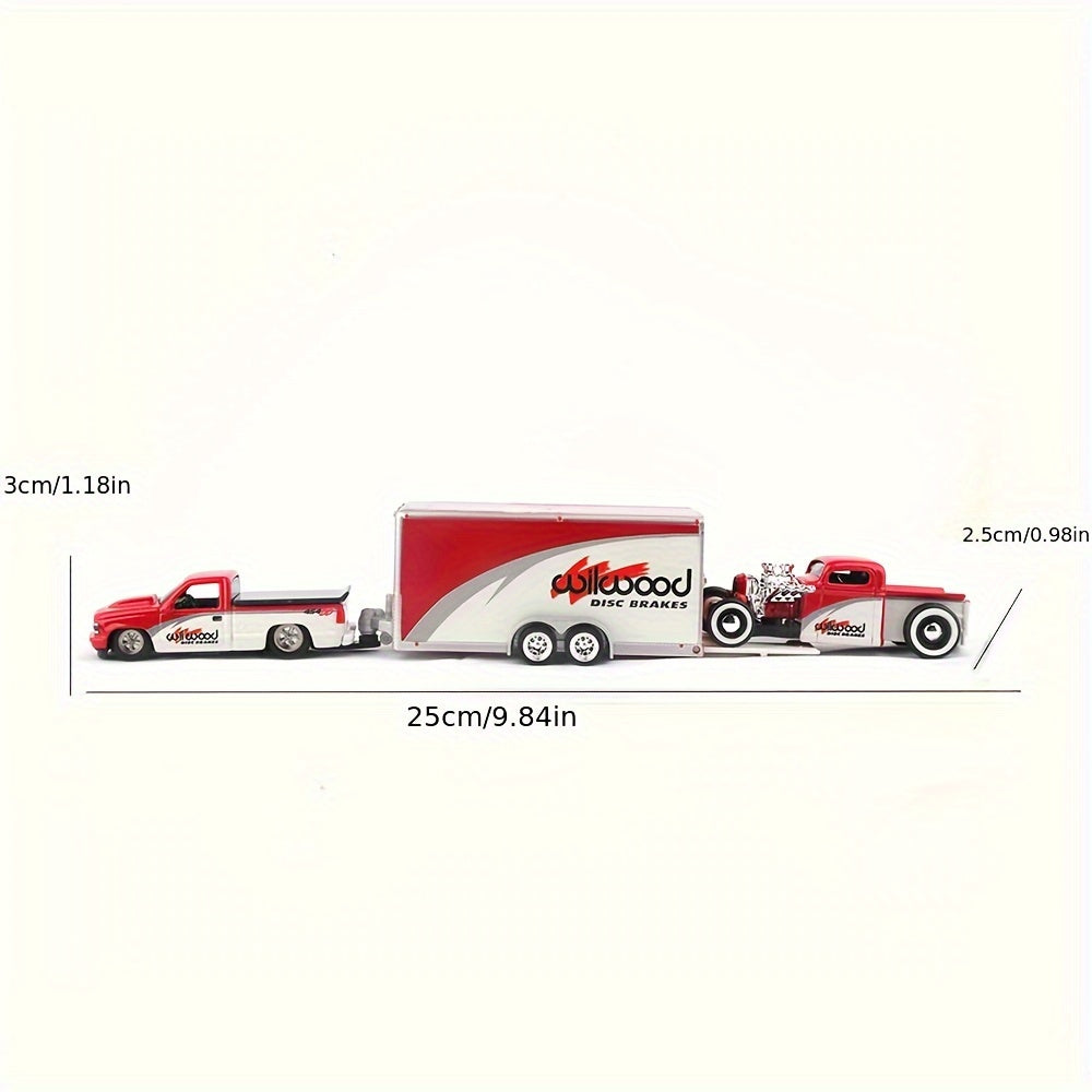 Kids 1:64 Diecast Car with Opening Doors Push-Powered Toy for Boys and Girls