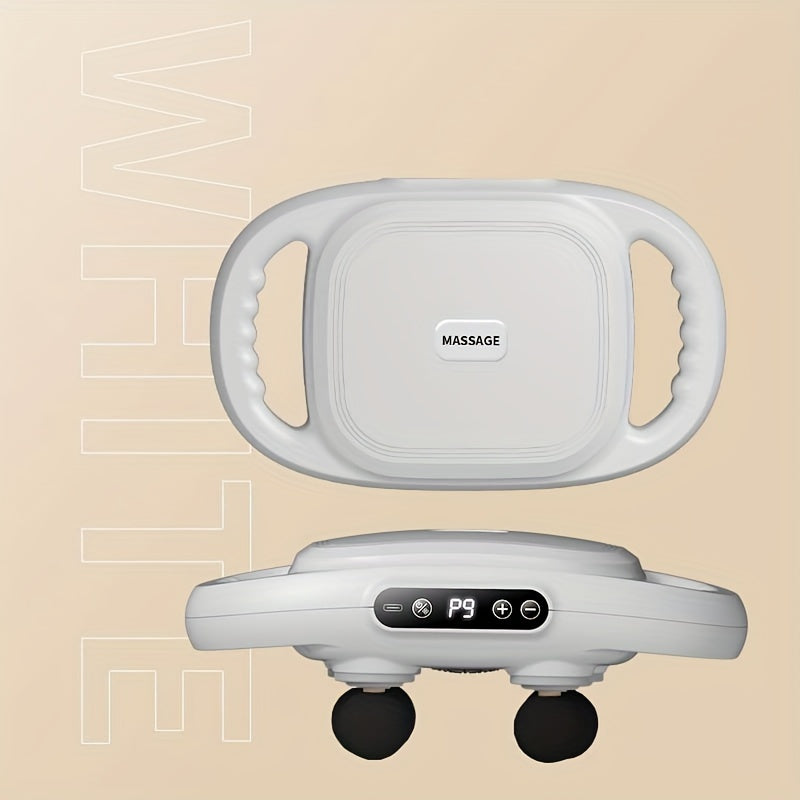 Six-Heads Massage Gun Rechargeable Lithium Battery USB Charging Handheld Therapy Device