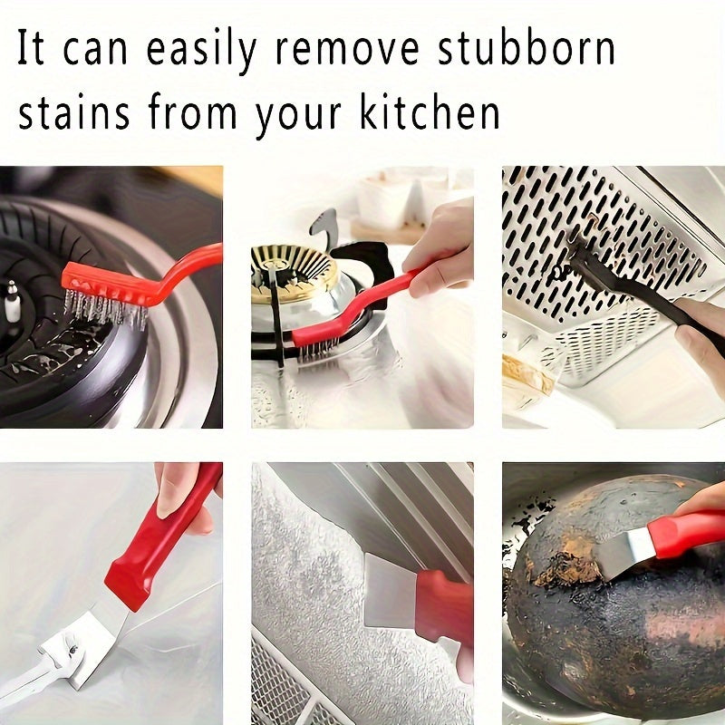 Oshxona tozalash to'plami, pechka va sham uchun metall va plastmassa scraperlar bilan