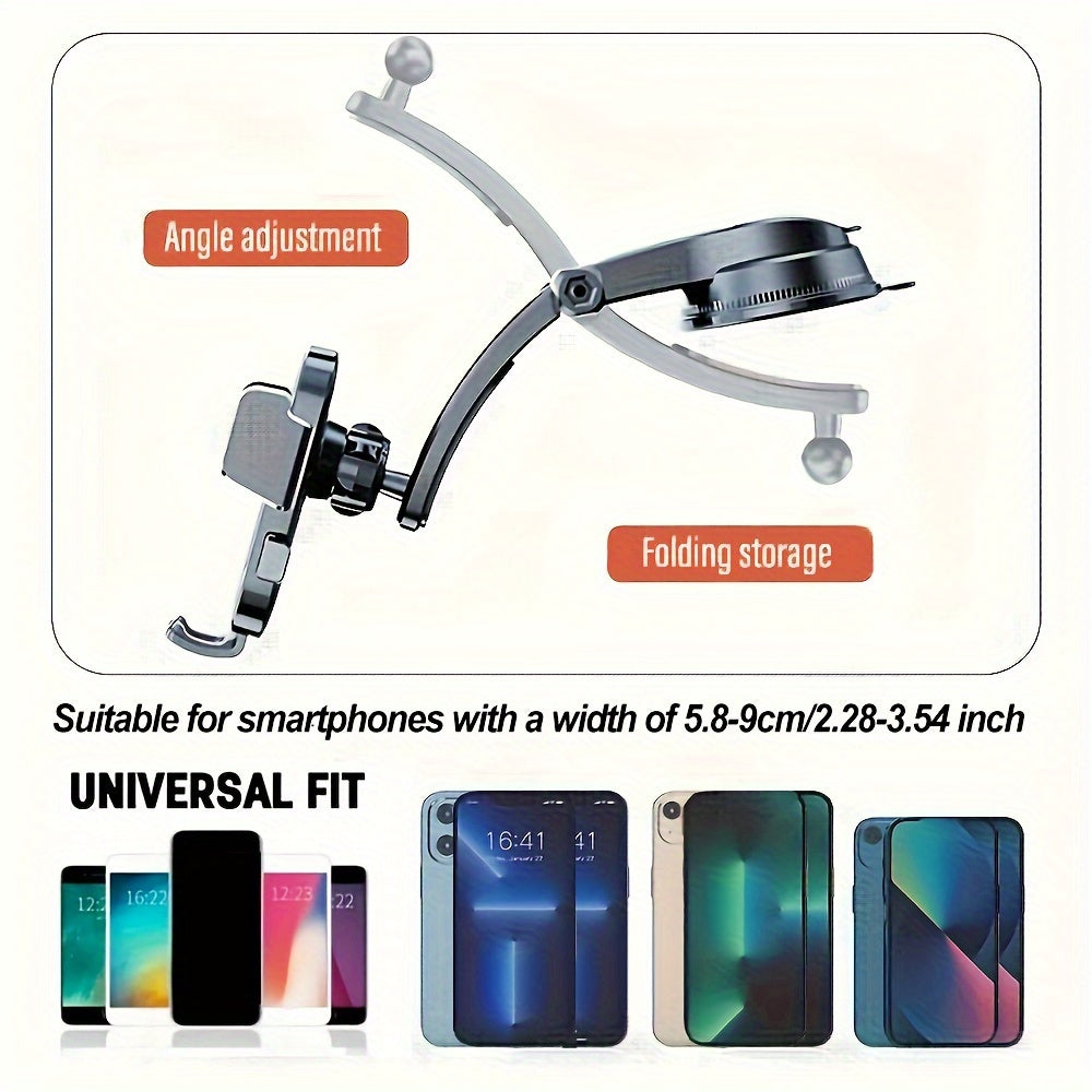 Soporte universal para teléfono de coche con ventosa de succión y rotación de 360° para salida de aire