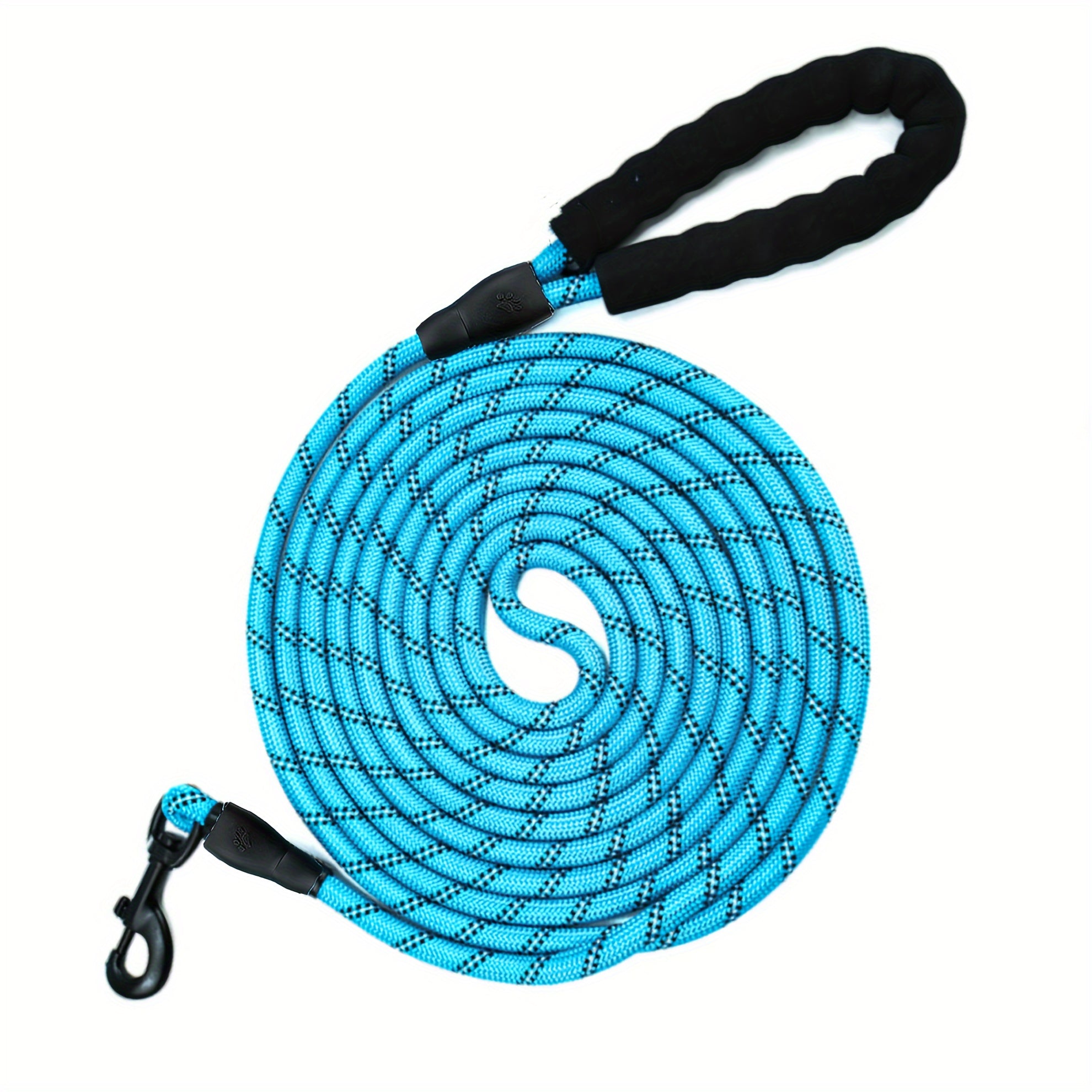 Reflective Nylon Dog Leash for Medium and Large Dogs with Stripes Pattern