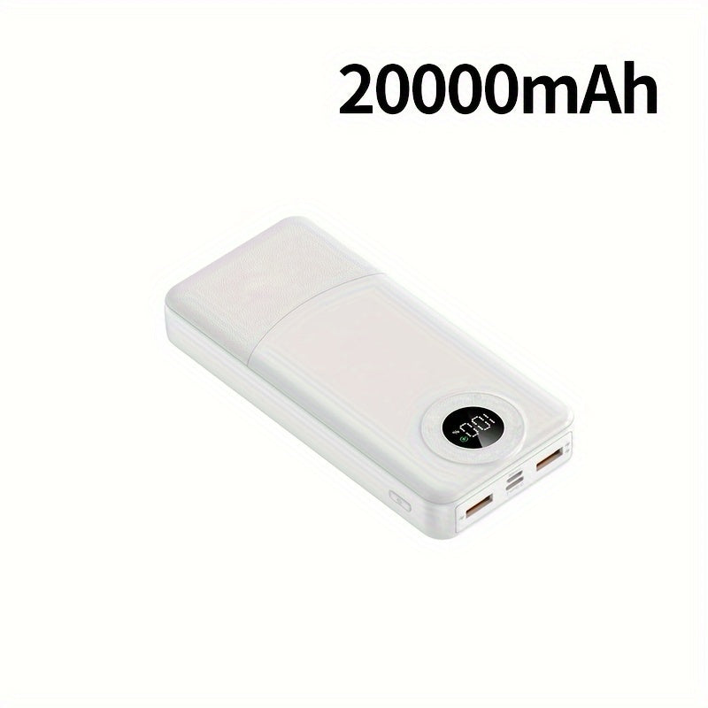 20000mAh Quvvat Banki Tez zaryadlash LED displey Ikki kirish chiqish portativ favqulodda zaryadlovchi iPhone Android uchun