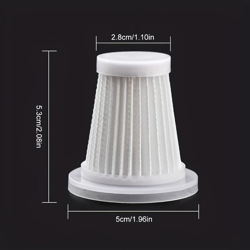 5-10 Qayta ishlatiladigan Avtomobil changyutgich filtri kuboklari, chidamli PET chang va havo tozalash