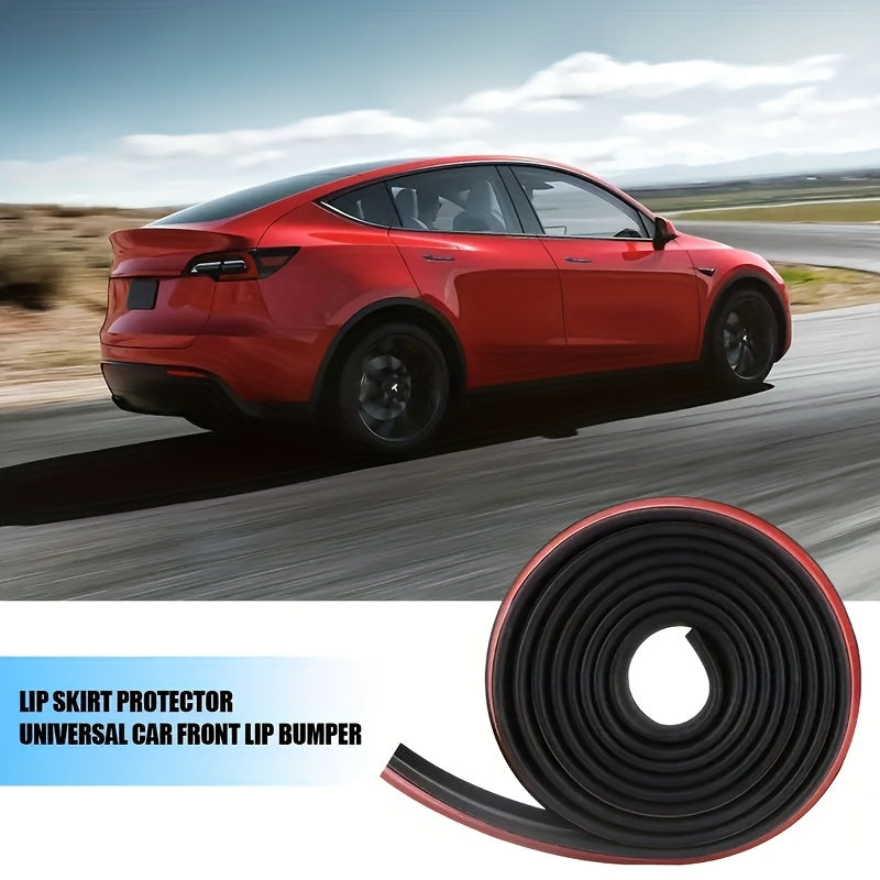 Car Front Bumper Protector Strip 2.5m Rubber Scratch Kick Anti-Damage