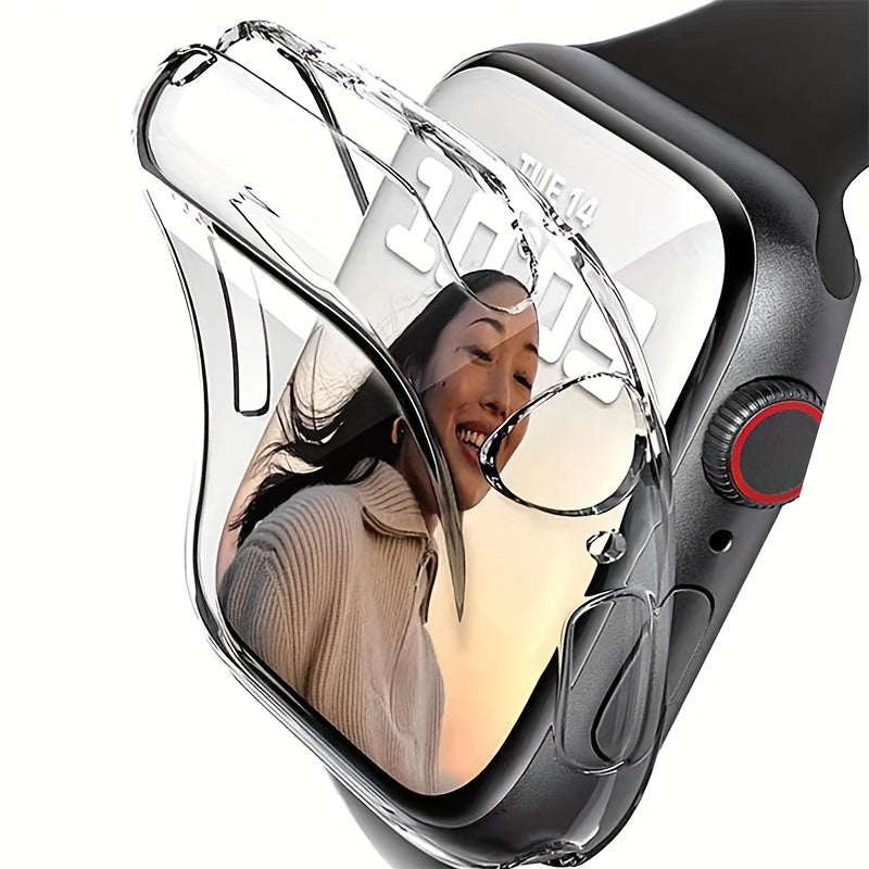 TPU Screen Protector Case for Apple Watch Series 10 9 8 7 6 5 4 3 Shockproof Cover High Definition Touchscreen Compatible