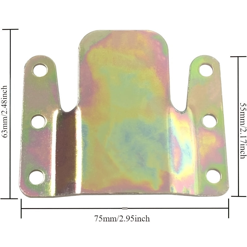 Conectores de sección de metal para sofá Chrome con tornillos para montaje y reparación de muebles