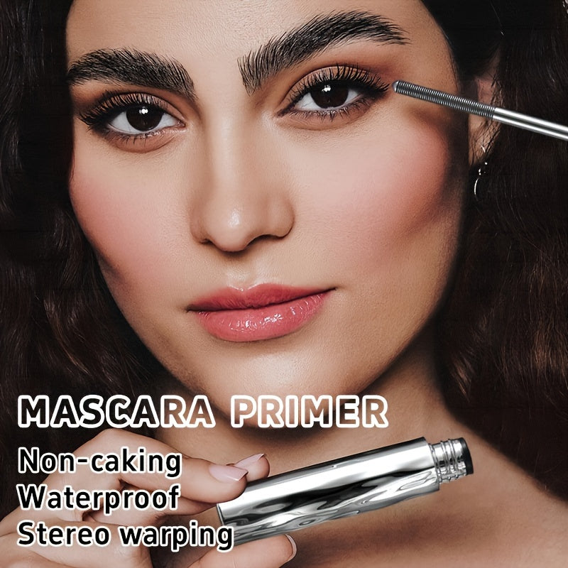 Máscara de acero impermeable para mujer, negra, de larga duración y rizado, sin grumos