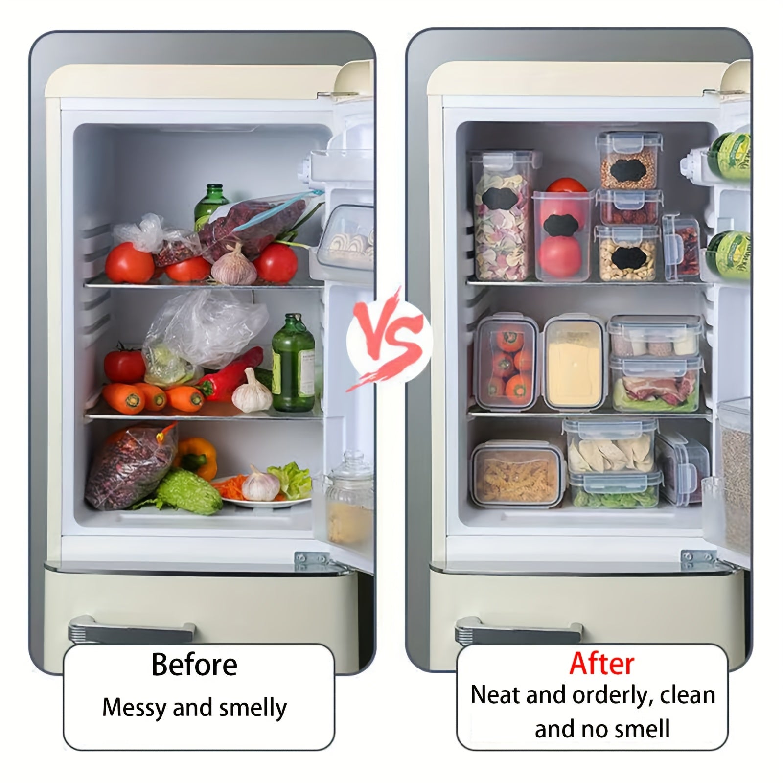 24 Pieces Airtight Food Storage Containers BPA Free Kitchen Storage with Labels