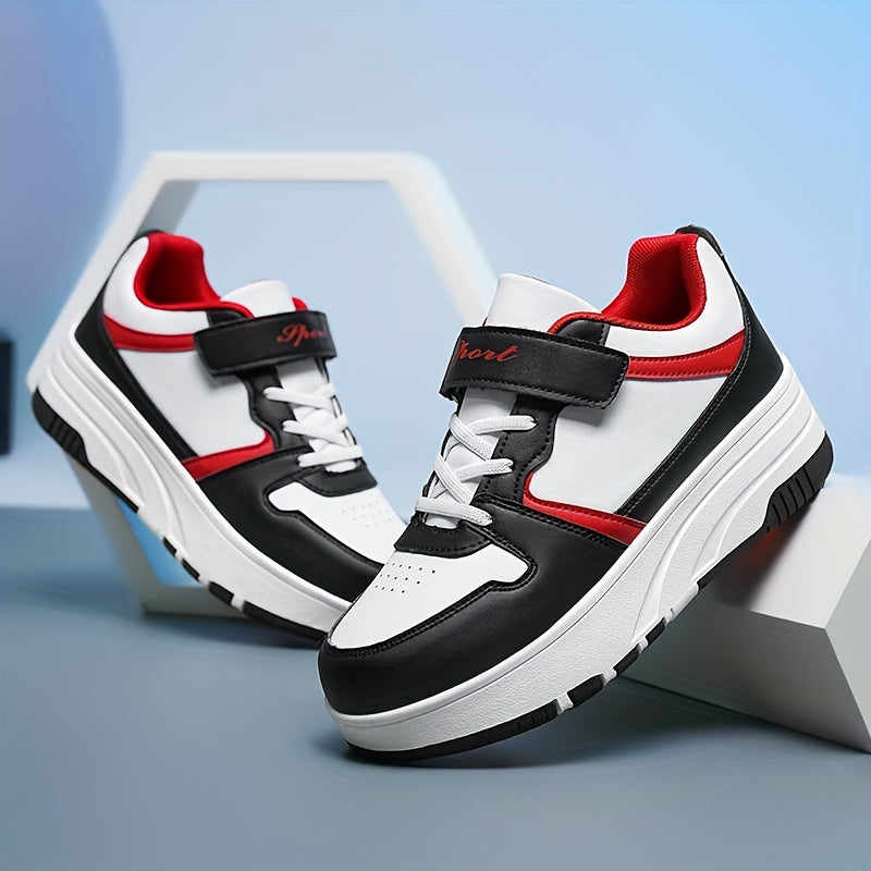 Boys Low Top Skate Shoes with Removable Roller Skates Breathable Lightweight Non Slip All Season