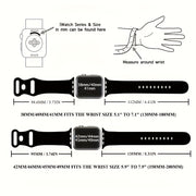 Silicone Apple Watch Band Snake Design Waterproof Durable Fits All Sizes for Summer Sports and Parties