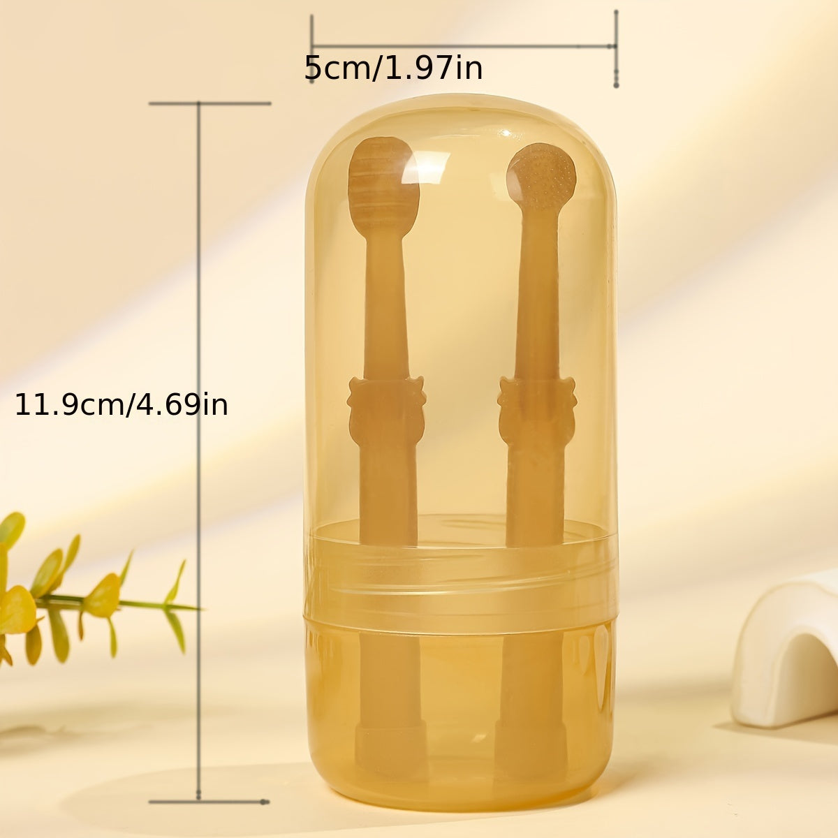 Bola uchun og'iz parvarishi to'plami Silikon 0-3 yoshdagi chaqaloq barmoq tish cho'tkasi to'plami nano kumush bilan