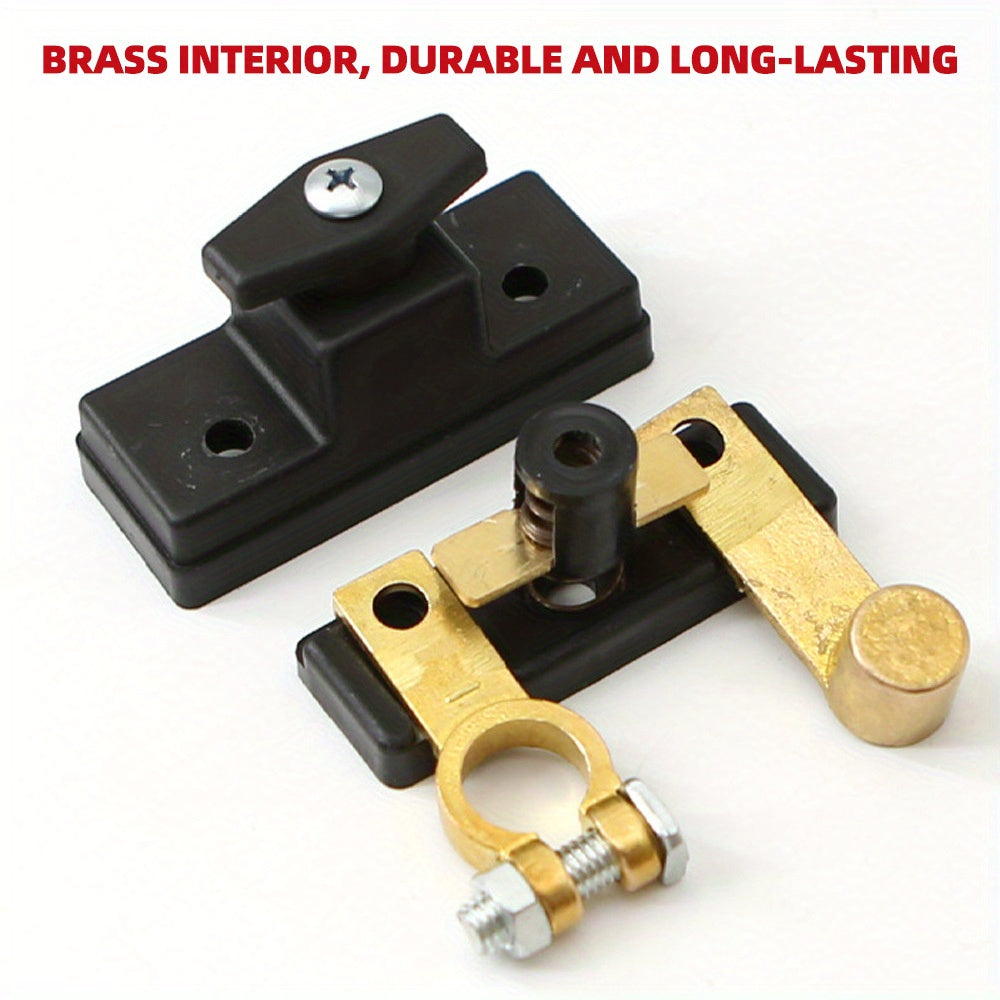 Universal Battery Brass Negative Power Off Switch 12-24V Kill Switch