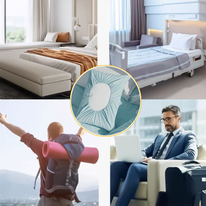 Set of 6 Ultra-Soft Disposable Pillowcases for Travel Hotels and Trains