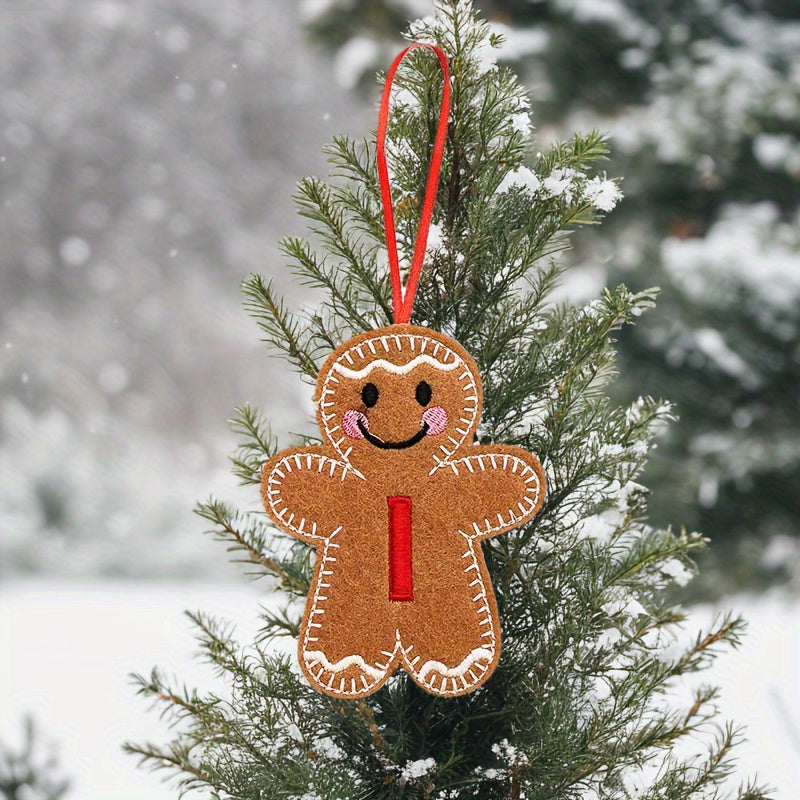 Fabric Gingerbread Man Christmas Ornament for Home and Kitchen Decoration