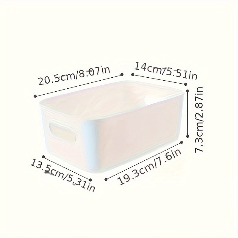 2-упаковка пластиковых контейнеров для хранения для организации в доме и офисе, подходит для различных предметов, таких как косметика, нижнее белье, носки и многое другое.