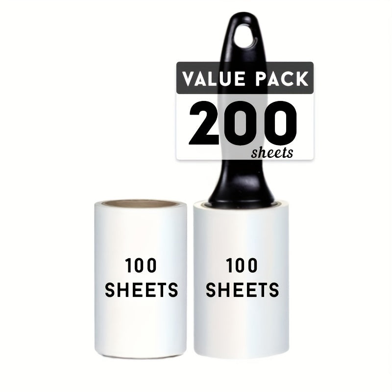 Lint Roller Refills with Extra Sticky Sheets for Pet Hair Removal on Clothes Furniture and Carpet
