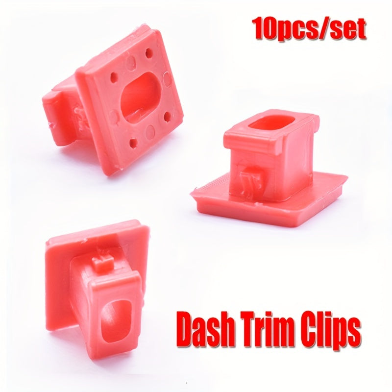 Juego de 10 clips de panel de tablero para BMW E46 E65 E66 X3, plástico duradero