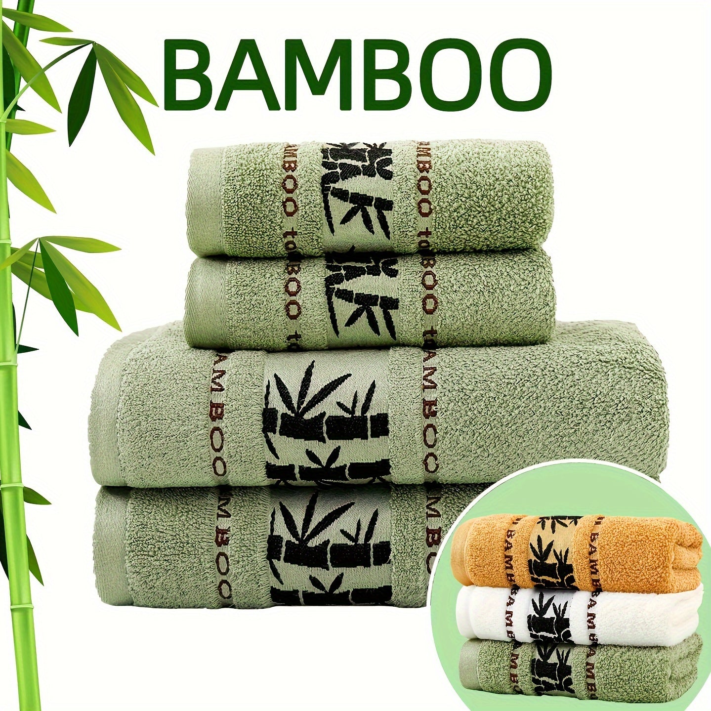 Комплект полотенец из 4-х предметов Self Flying Bamboo Fiber включает 2 полотенца для рук и 2 банных полотенца. Впитывающие, быстро сохнущие, супер мягкие и дружелюбные к коже. Идеально подходит для использования в ванной комнате дома.