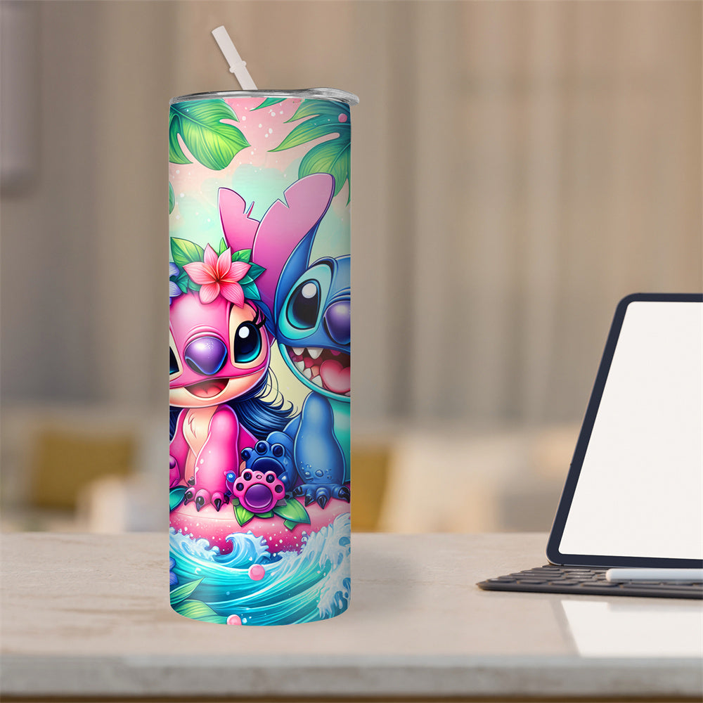 Personalized Cartoon Character Stainless Steel Travel Mug Leak Proof BPA Free Hot Cold Insulated Gift for Climbing Sports