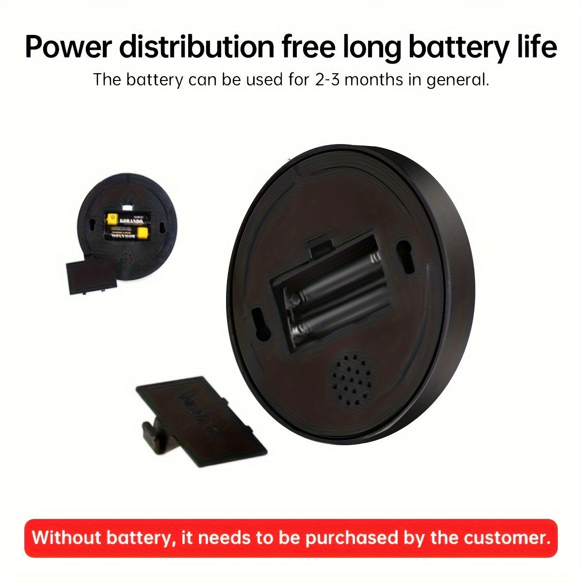 Black Plastic Fake CCTV Camera with Flashing LED for Security Monitoring