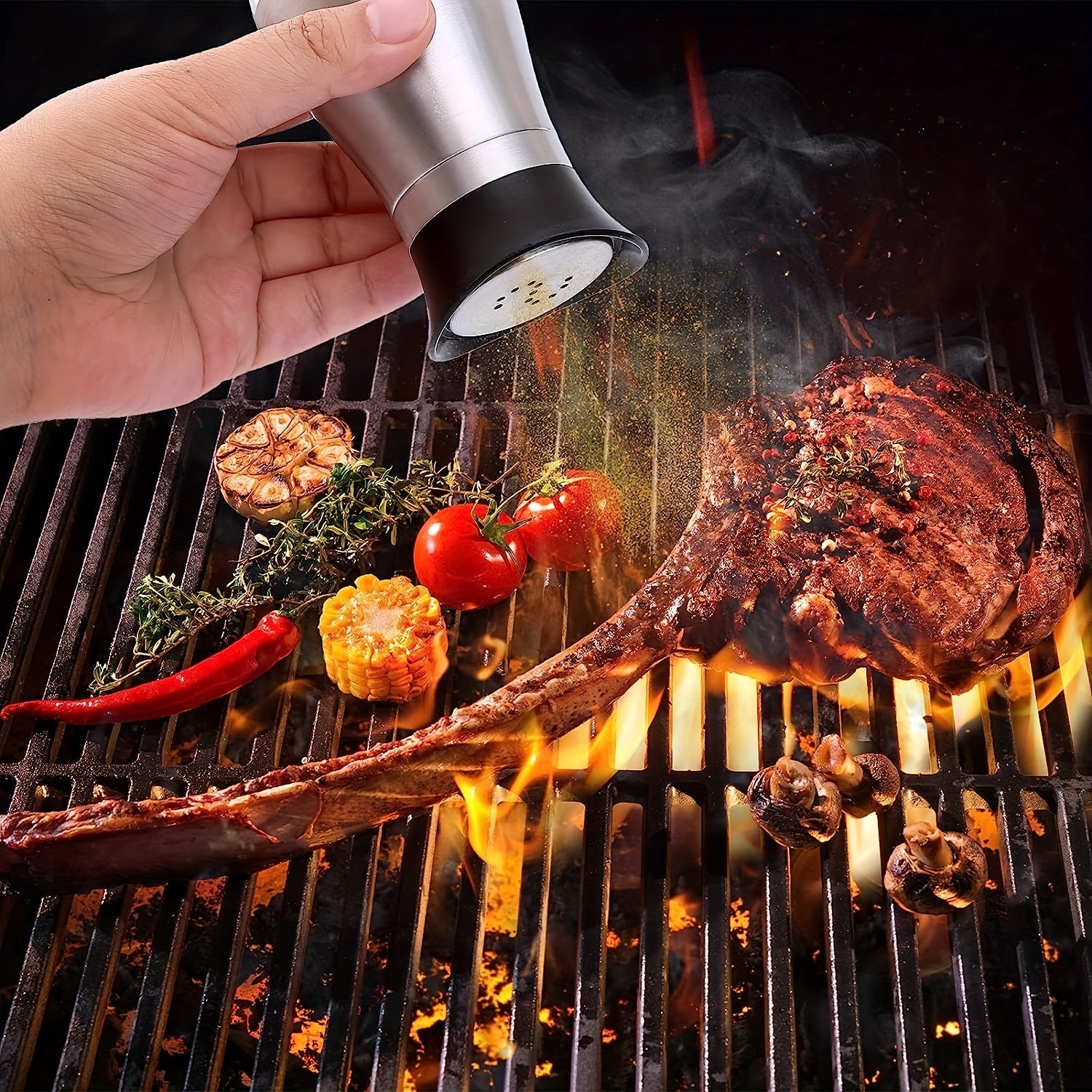 Set of Two 3.4oz Salt and Pepper Shakers for Kitchen Use