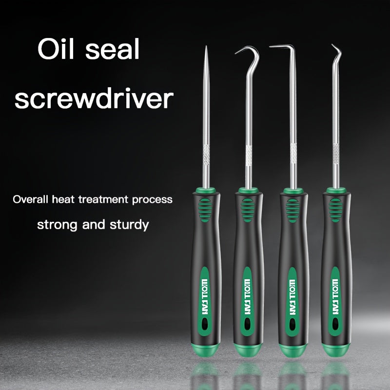 Kit de 4 piezas de extractores de anillos de aceite para cambio de aceite, eliminación de sellos, alta dureza