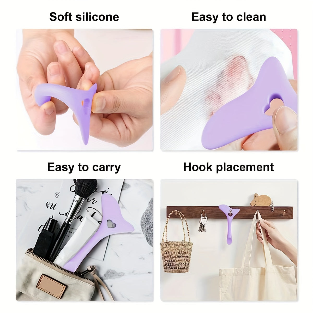 3PC Silicone Makeup Tool Set Eyeliner and Mascara Shields Fragrance-Free