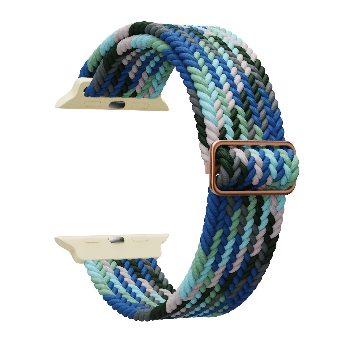 Correa de reloj inteligente trenzada de nylon elástica multicolor para IWatch