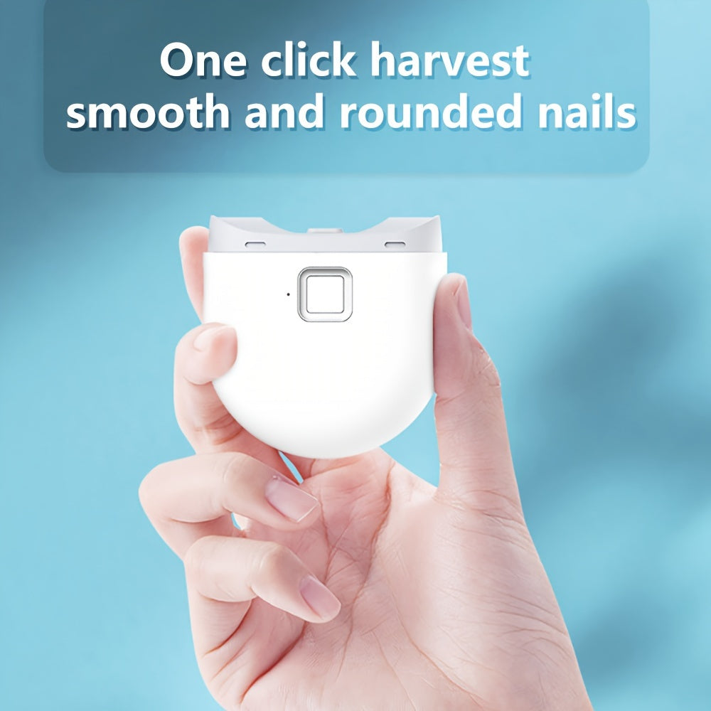 Qayta zaryadlanadigan elektr tirnoq kesgichi xavfsiz va oson kesish uchun, qo'llar va oyoqlar uchun mos. Keksalar va yoshlar uchun ajoyib. 300mAh litiy batareyasi bilan USB orqali zaryadlash.