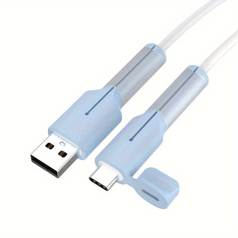 Silicone Cable Protector for Data Cables and Chargers Compatible with iPhone, Huawei, Oppo, Xiaomi, VIVO