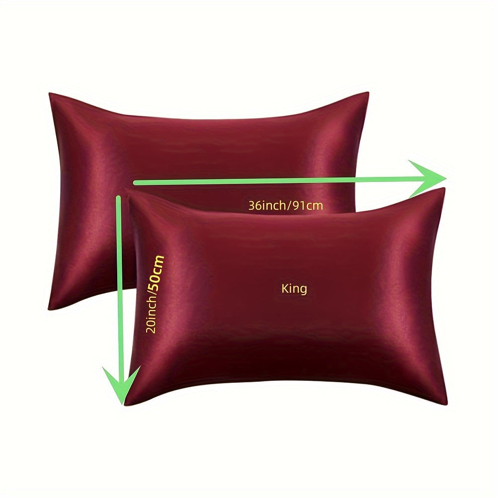 Juego de 2 fundas de almohada satinadas náuticas de microfibra resistentes a las arrugas y para todas las estaciones